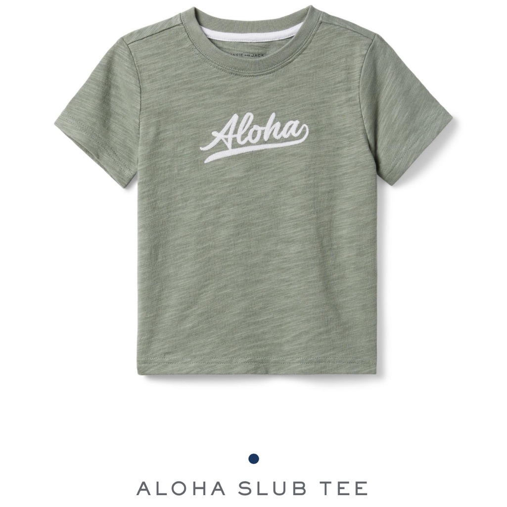 Janie And Jack Aloha Slub Tee